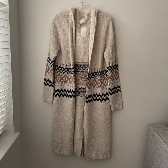 The Shanty Cardigan Sweater with Hoodie - Picture 1 of 6